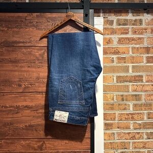 True Religion Mens relaxed Straight Denim Blue Jeans size 38